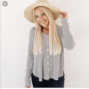 CJLA “Colby” Shirt- White And Navy